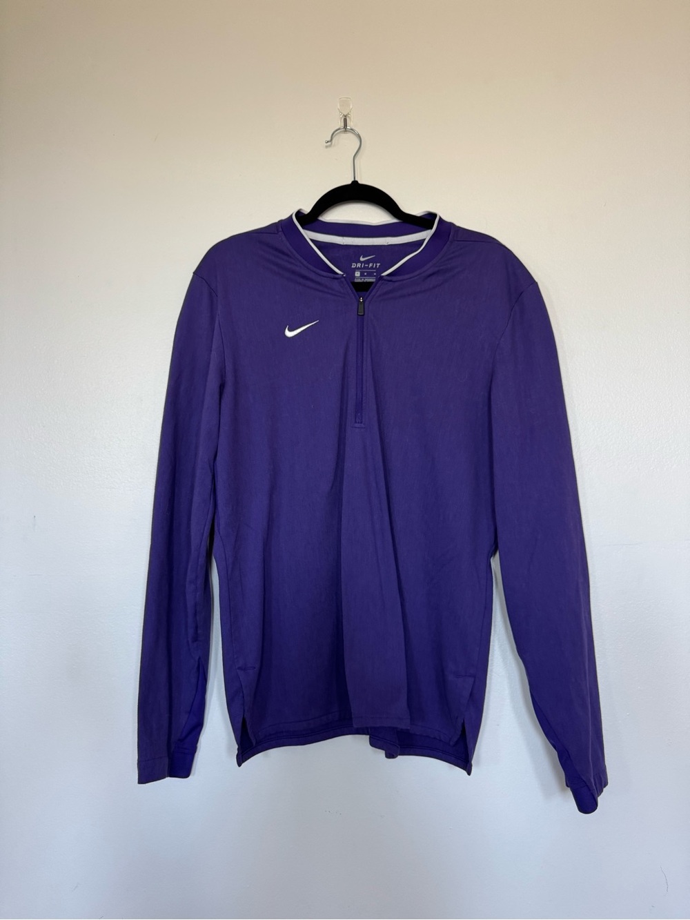 Nike Men’s Purple Quarter-Zip Dri-FIT Pullover
